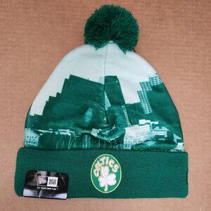 New Boston Celtics Green Beanie Hat New Era Hardwood Classics Men's